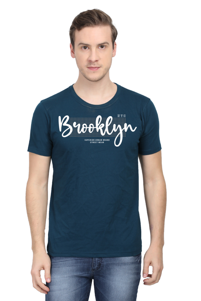 Brooklyn Signature Men’s Oversized Cotton T-Shirt