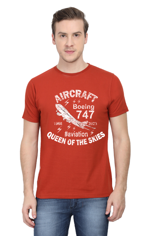 Boeing 747 Aircraft Enthusiast Men’s Regular Fit T-Shirt