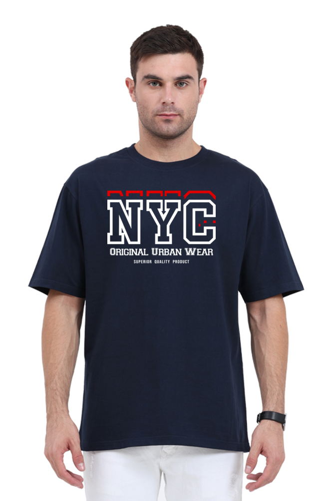 NYC Original Urban Wear Men’s Oversized Cotton T-Shirt