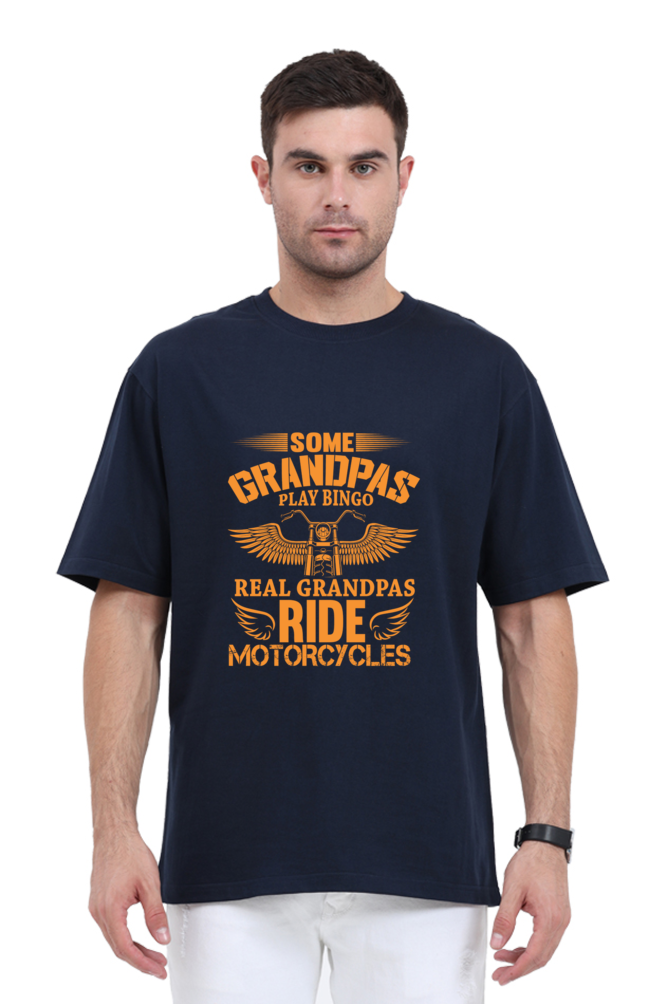 Rider Grandpa Oversized T-Shirt for Men