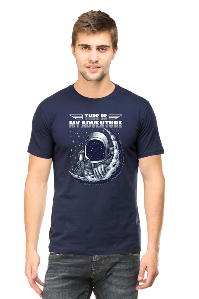 Galactic Adventure Men’s Breathable Cotton T-Shirt