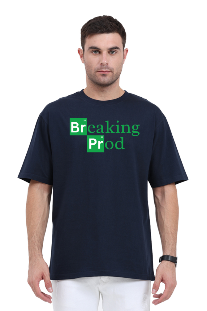 Breaking Prod Men's Oversized T-Shirt - Bold and Unique Design