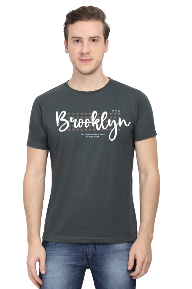 Brooklyn Signature Men’s Oversized Cotton T-Shirt