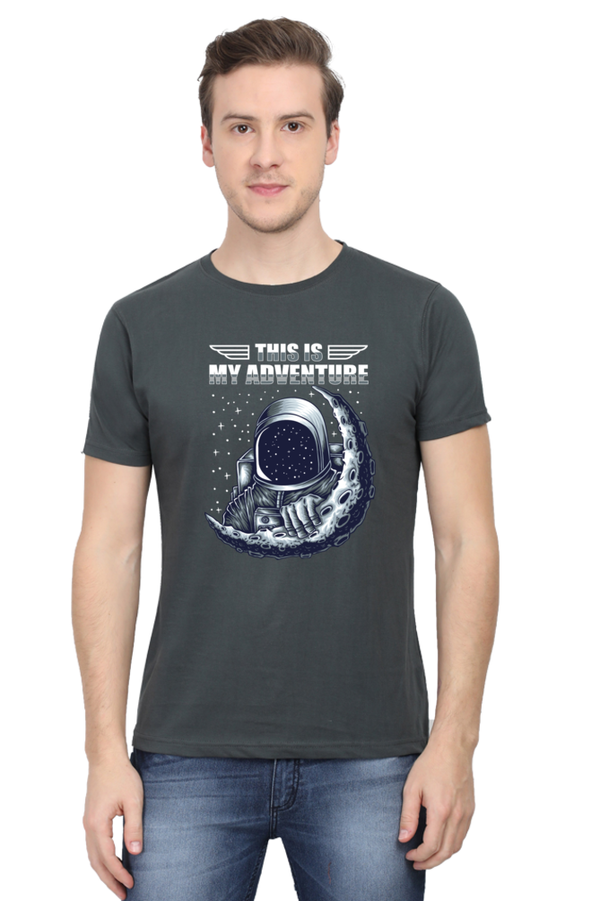 Galactic Adventure Men’s Breathable Cotton T-Shirt