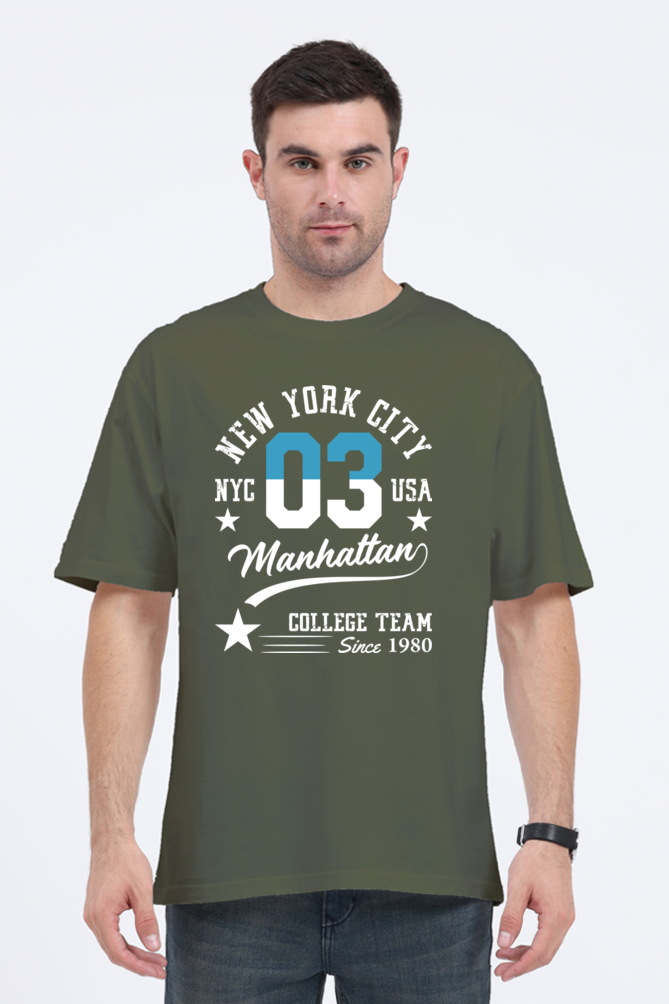 New York City Men’s Oversized Cotton T-Shirt