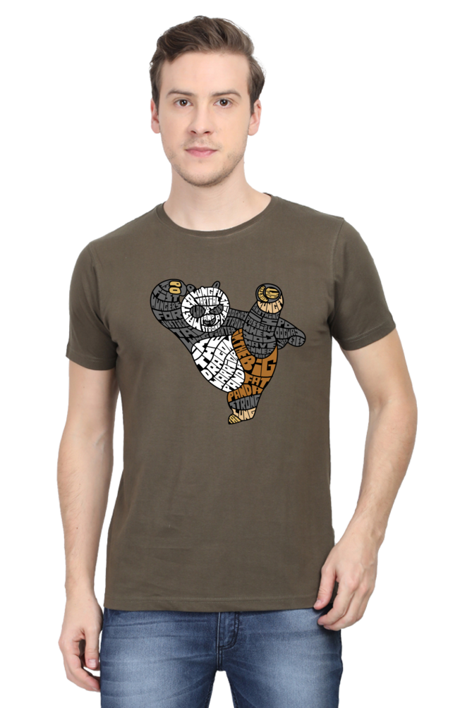 Dragon Warrior Po Kung Fu Panda Action T-Shirt for Men