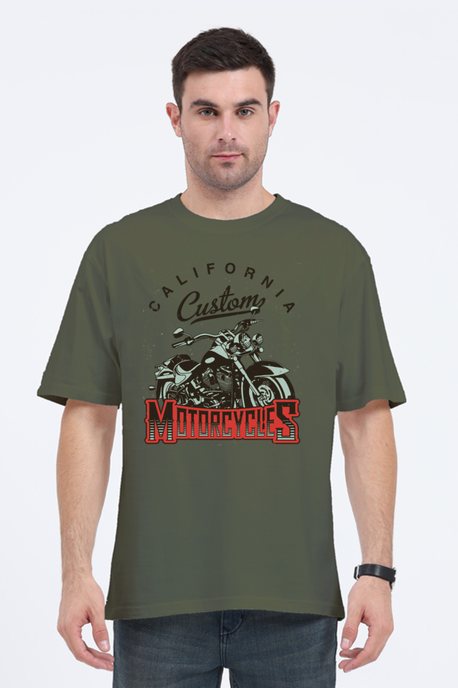 California Custom Motorcycles Oversized Men’s T-Shirt