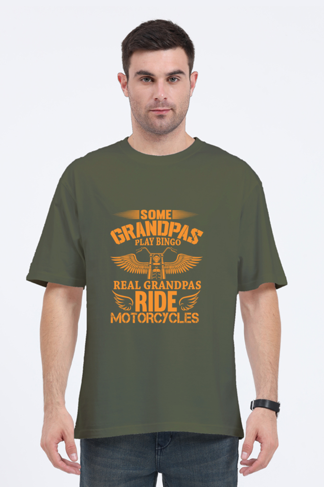 Rider Grandpa Oversized T-Shirt for Men