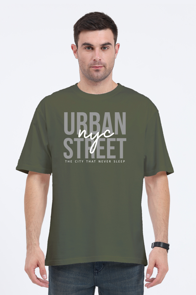 Urban NYC Street Men’s Oversize Cotton T-Shirt