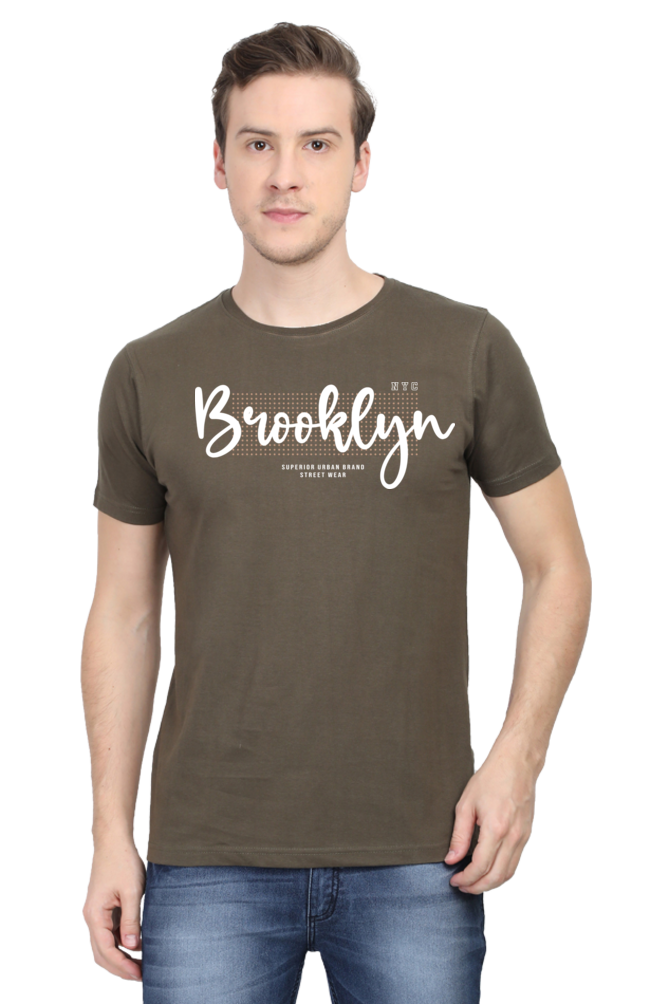 Brooklyn Signature Men’s Oversized Cotton T-Shirt