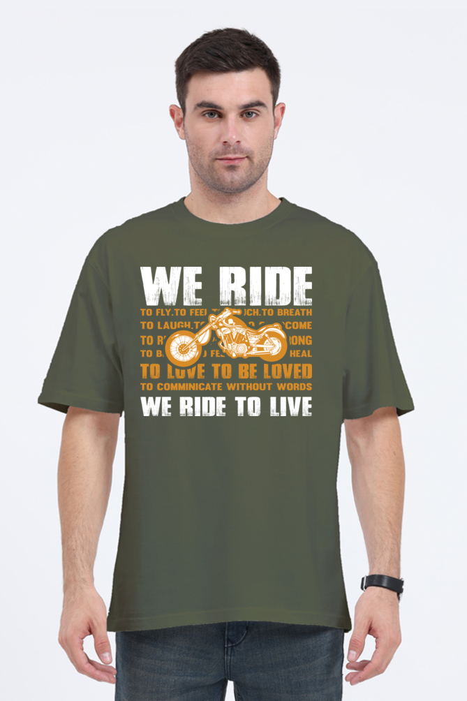 We Ride Men’s Oversized T-Shirt