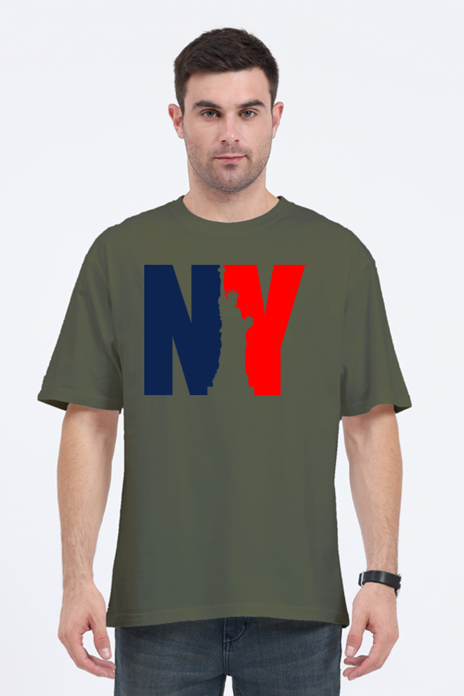 NY State Oversized Men’s T-Shirt