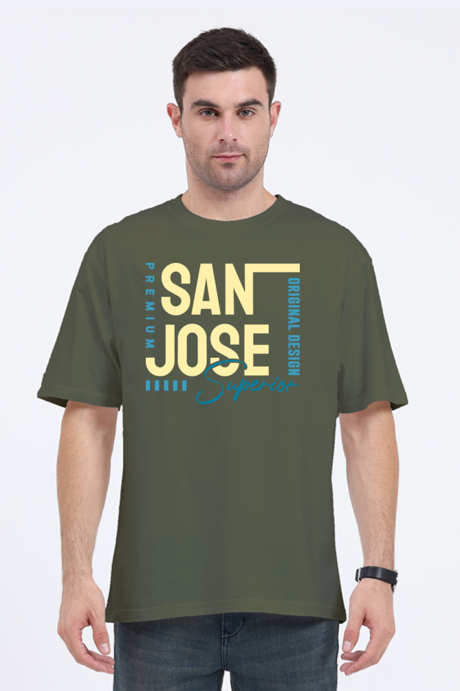 San Jose Premium Men’s Oversize Cotton T-Shirt