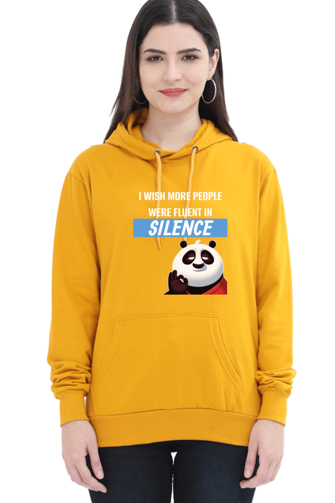 Silence Quote Sweatshirt- Women’s Funny Oversized Sweatshirt with Sassy Saying