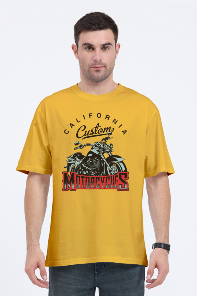 California Custom Motorcycles Oversized Men’s T-Shirt