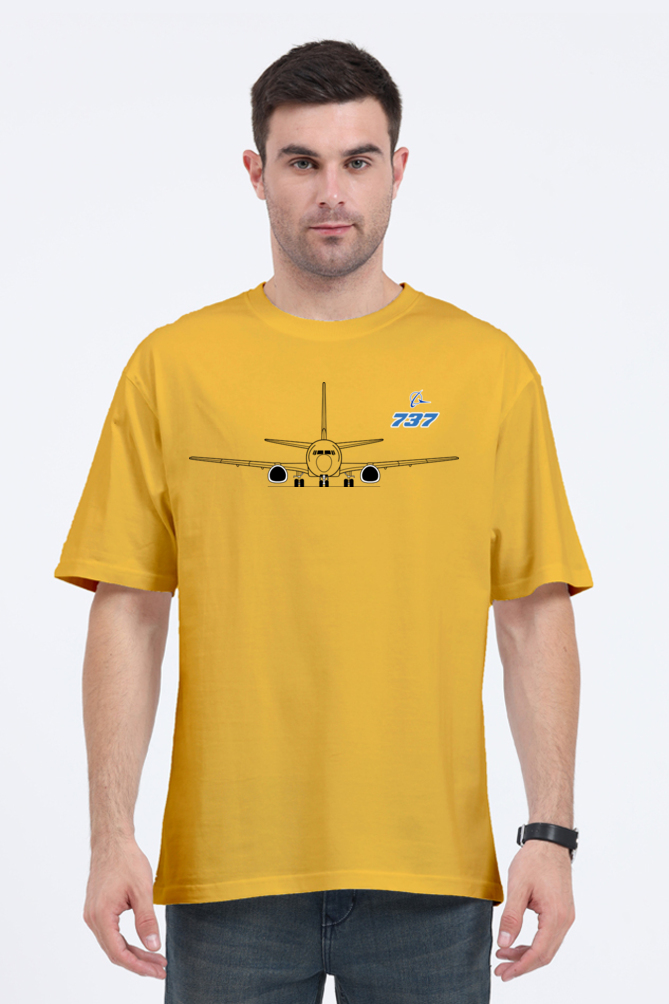 Boeing 737 Men’s Oversized Cotton T-Shirt