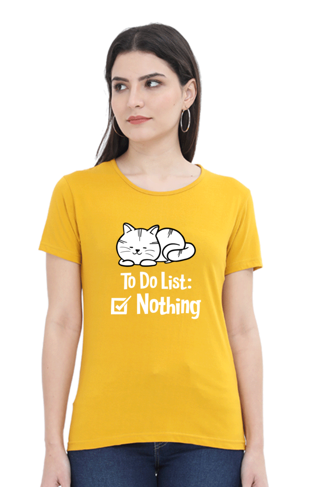 To Do List Cotton Women’s T-Shirt