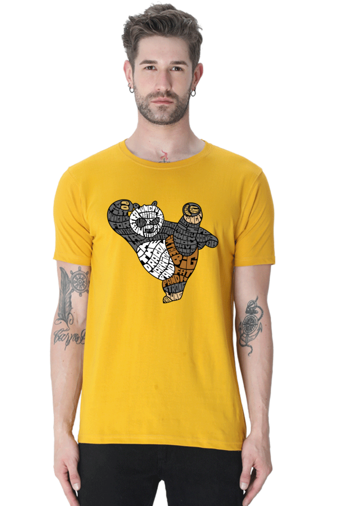 Dragon Warrior Po Kung Fu Panda Action T-Shirt for Men