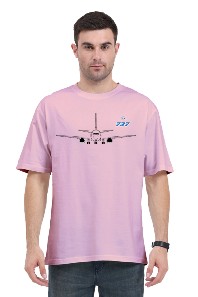 Boeing 737 Men’s Oversized Cotton T-Shirt