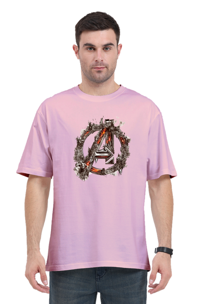 Avengers Logo Men's Oversized T-Shirt