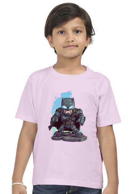 Boys’ Batman T-Shirt with Vivid Print and 100% Cotton Fabric