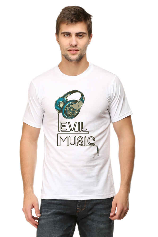 Evil Music T-Shirt - Edgy and Eye-Catching Men's Tee