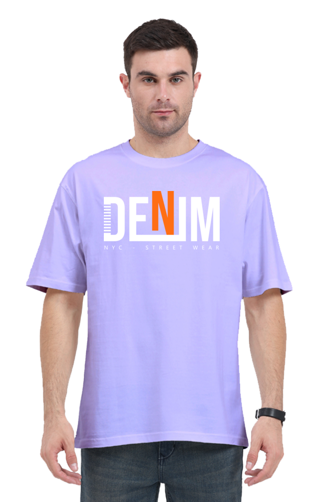 Denim NYC Street Wear Men’s Oversize Cotton T-Shirt