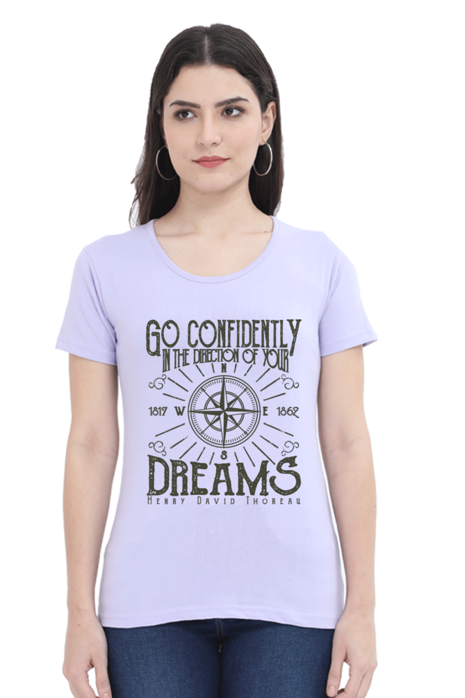 Go Confidently - Inspirational Graphic Women’s T-Shirt