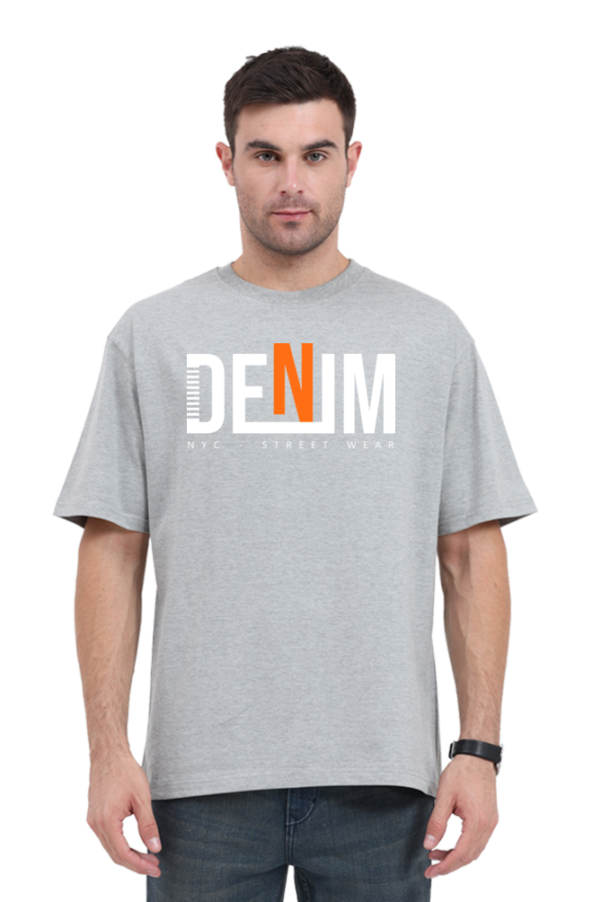 Denim NYC Street Wear Men’s Oversize Cotton T-Shirt