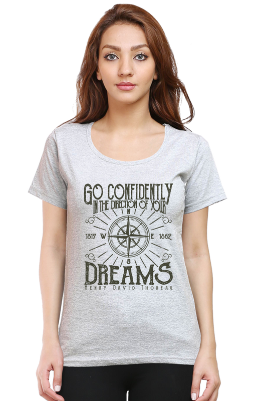 Go Confidently - Inspirational Graphic Women’s T-Shirt