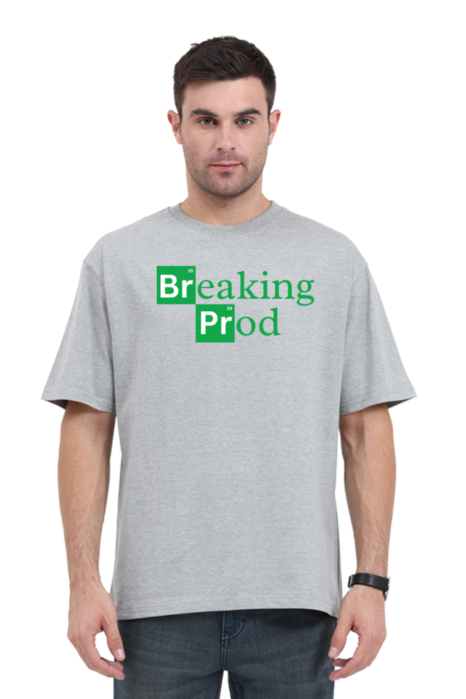 Breaking Prod Men's Oversized T-Shirt - Bold and Unique Design