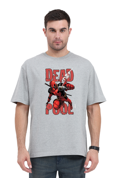 Deadpool Action Pose Men’s Oversized T-Shirt