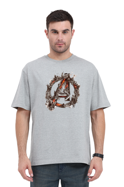 Avengers Logo Men's Oversized T-Shirt