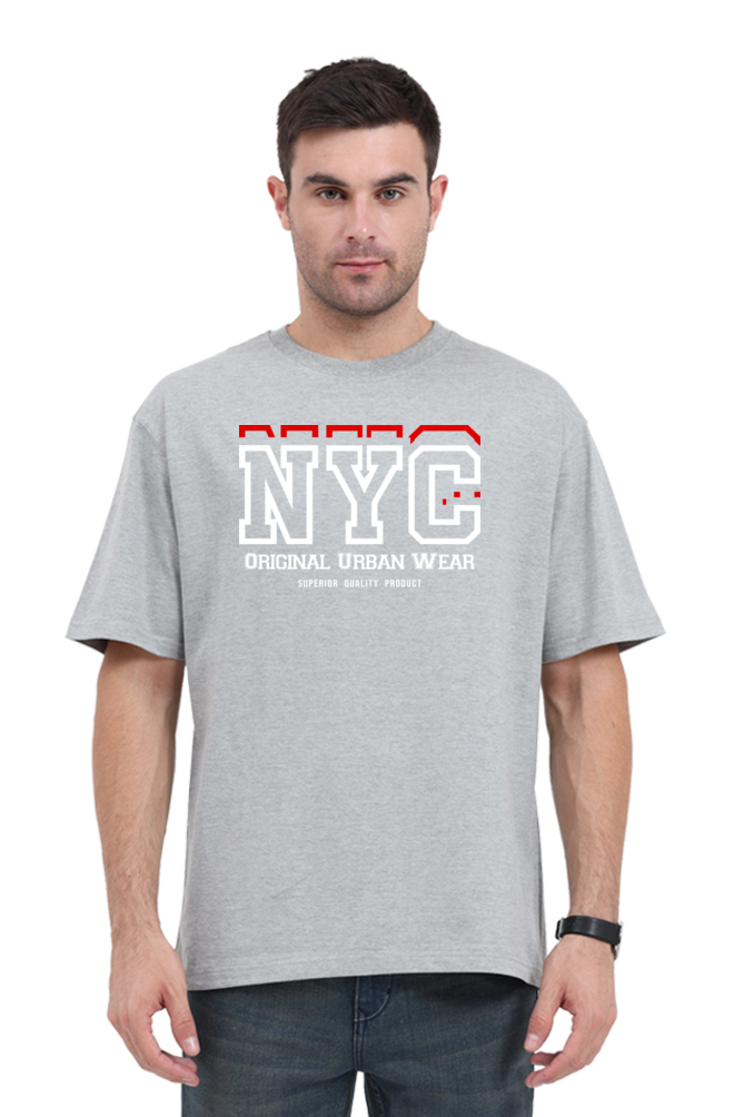 NYC Original Urban Wear Men’s Oversized Cotton T-Shirt