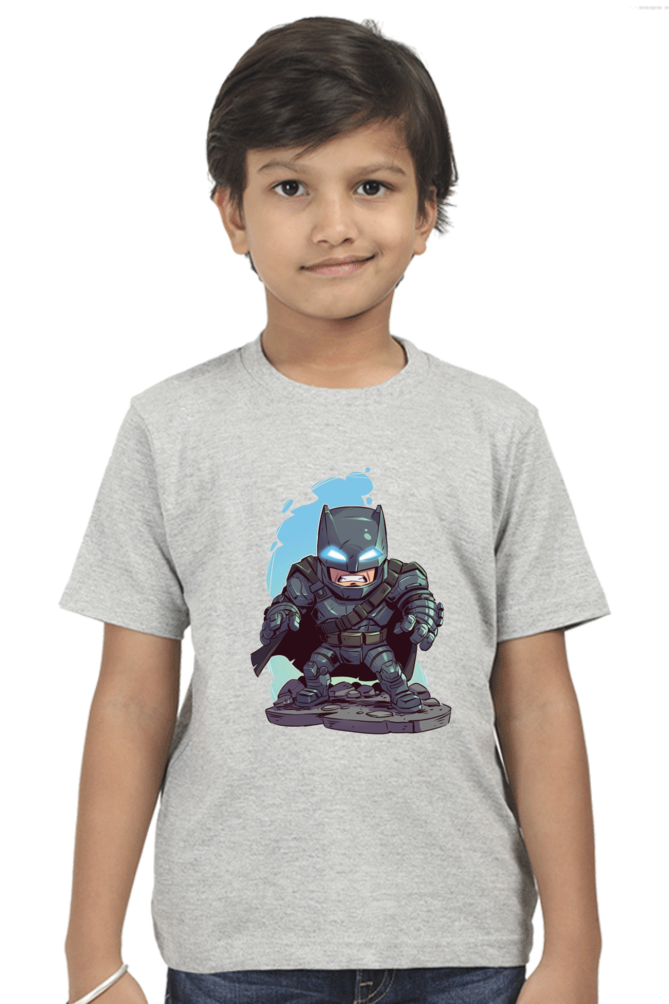 Boys’ Batman T-Shirt with Vivid Print and 100% Cotton Fabric