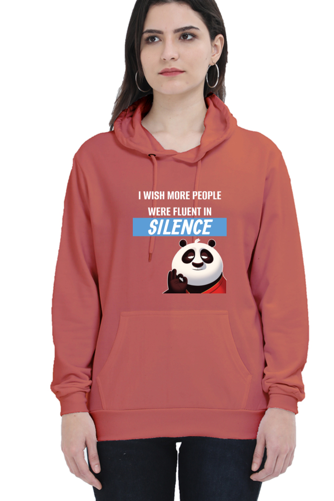 Silence Quote Sweatshirt- Women’s Funny Oversized Sweatshirt with Sassy Saying