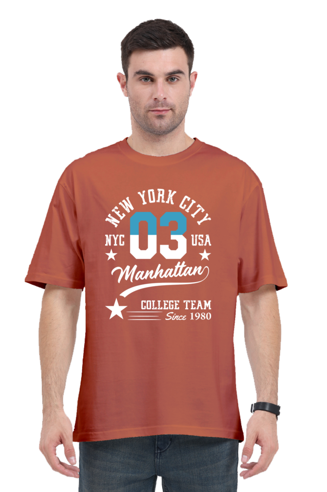 New York City Men’s Oversized Cotton T-Shirt