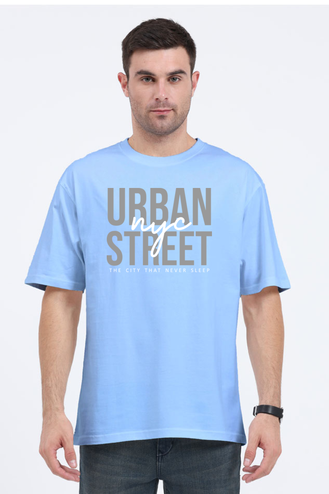 Urban NYC Street Men’s Oversize Cotton T-Shirt