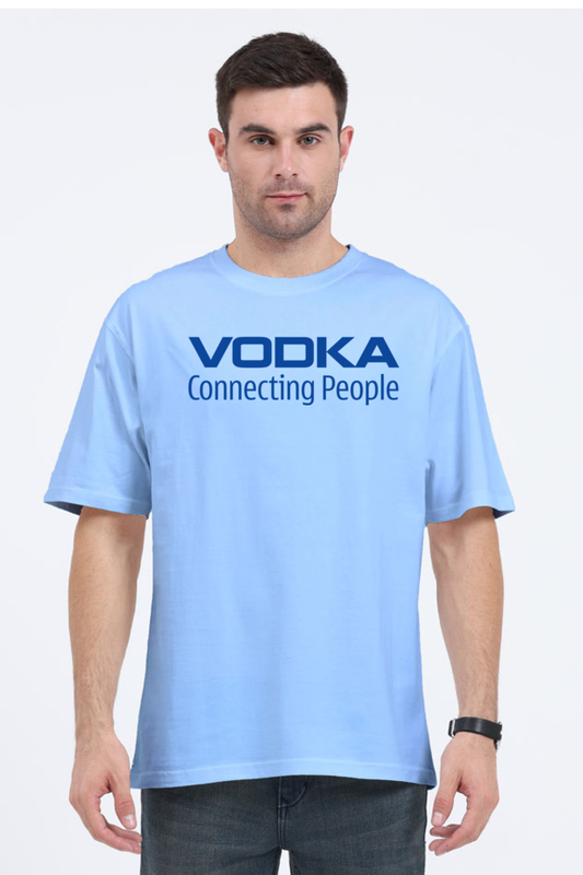 Vodka Connecting People Men's Oversized T-Shirt