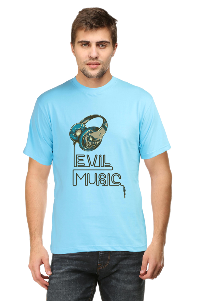 Evil Music T-Shirt - Edgy and Eye-Catching Men's Tee