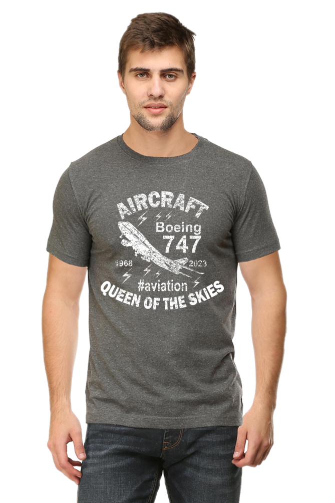 Boeing 747 Aircraft Enthusiast Men’s Regular Fit T-Shirt