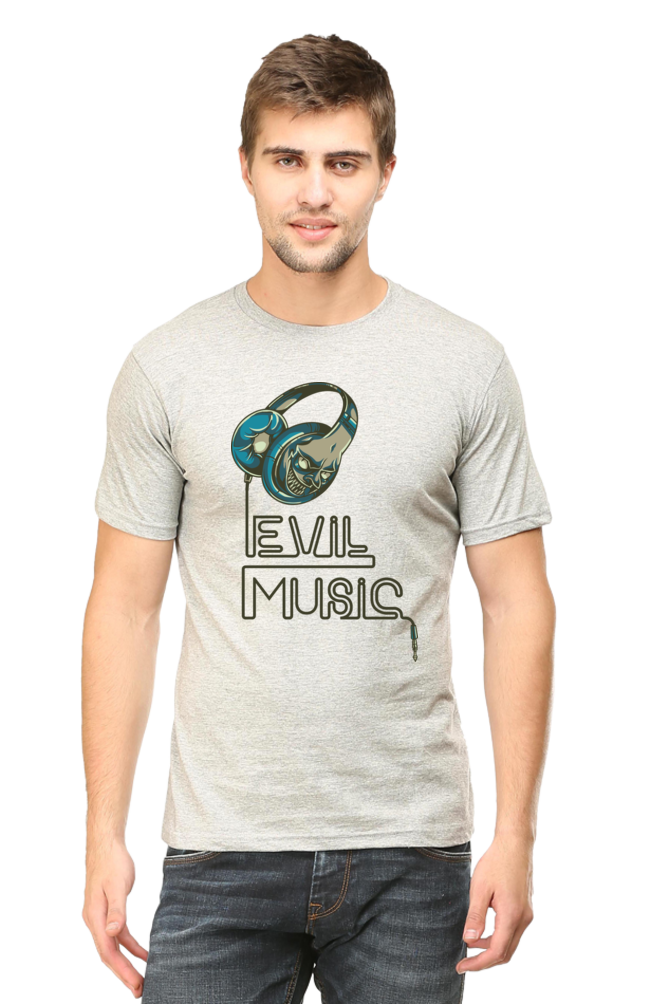 Evil Music T-Shirt - Edgy and Eye-Catching Men's Tee