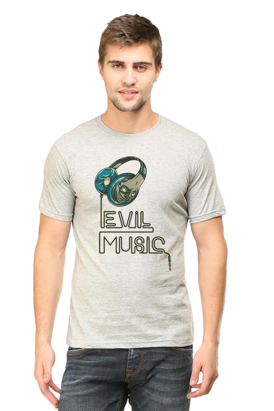 Evil Music T-Shirt - Edgy and Eye-Catching Men's Tee