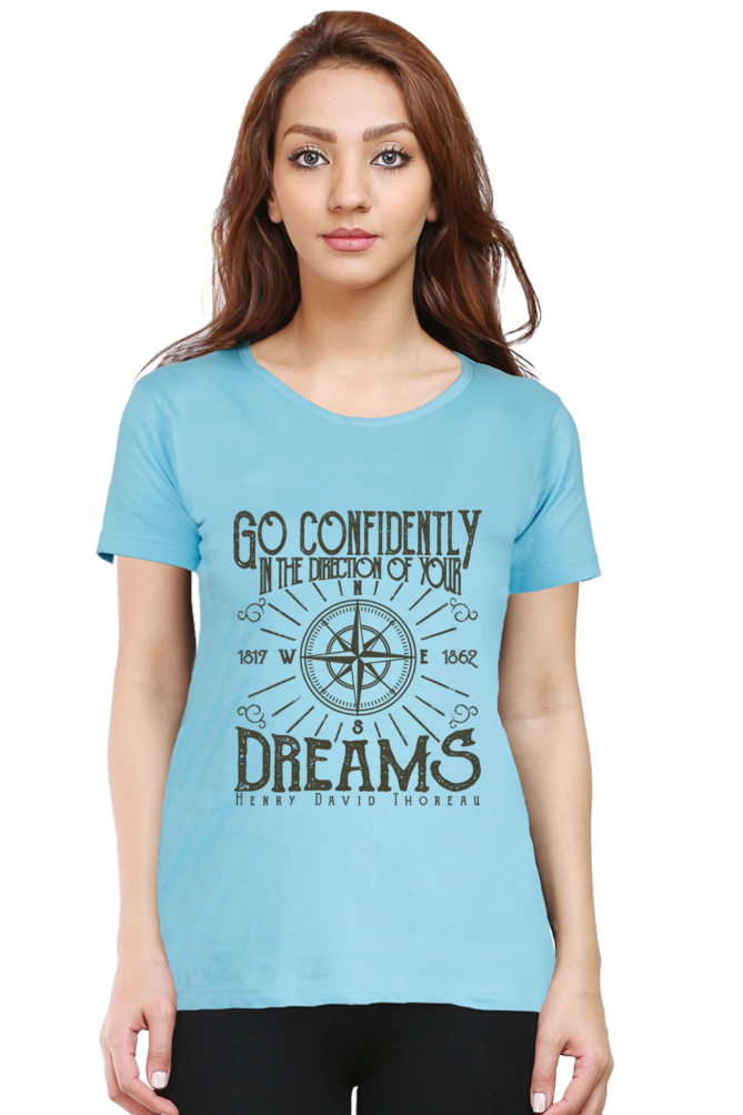 Go Confidently - Inspirational Graphic Women’s T-Shirt