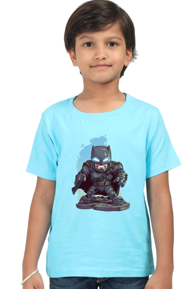 Boys’ Batman T-Shirt with Vivid Print and 100% Cotton Fabric