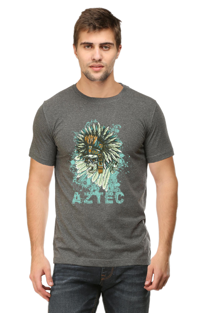 Aztec Warrior Men's T-Shirt - Artistic and Comfortable Cotton Tee