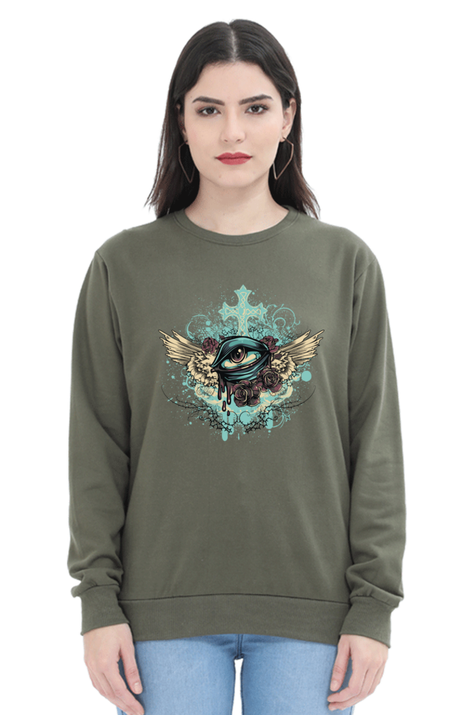 Eye Wings Women's T-Shirt - Oversized and Artistic Cotton Tee