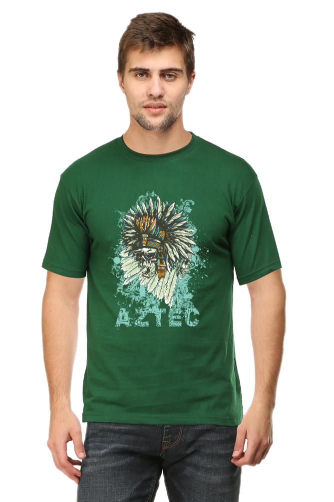 Aztec Warrior Men's T-Shirt - Artistic and Comfortable Cotton Tee