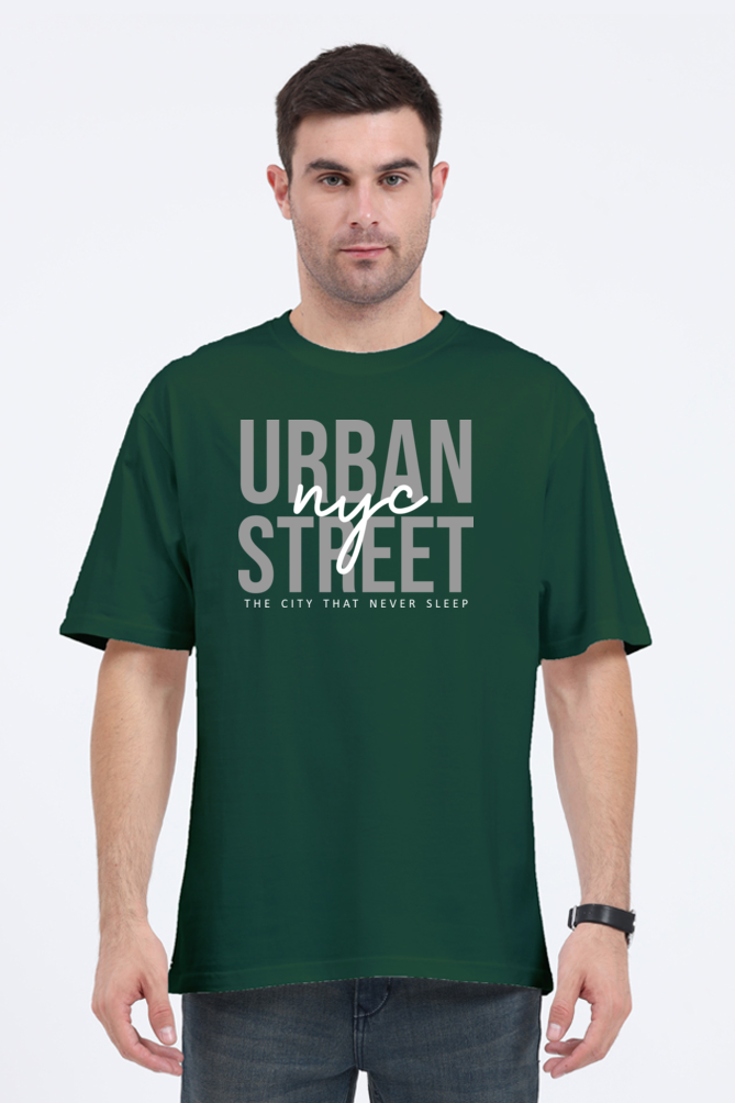 Urban NYC Street Men’s Oversize Cotton T-Shirt