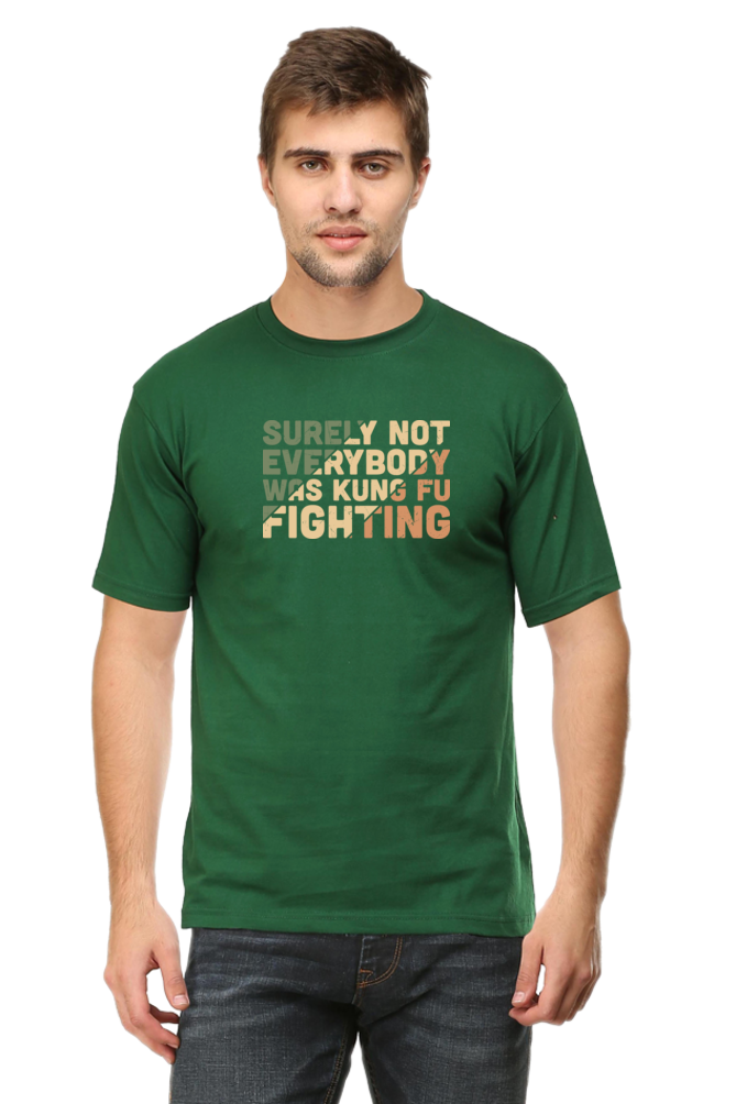 Funny Kungfu Fighting Cotton T Shirt for Men